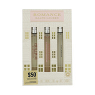 Romance By Ralph Lauren 3 Piece Gift Set For Women - 0.34 Oz Romance Eau De Parfum Spray, 0.34 Oz Romance Eau De Parfum Intense Spray, 0.34 Oz Beyond Romance Eau De Parfum Spray For Women - Gift Set (3605972970084)