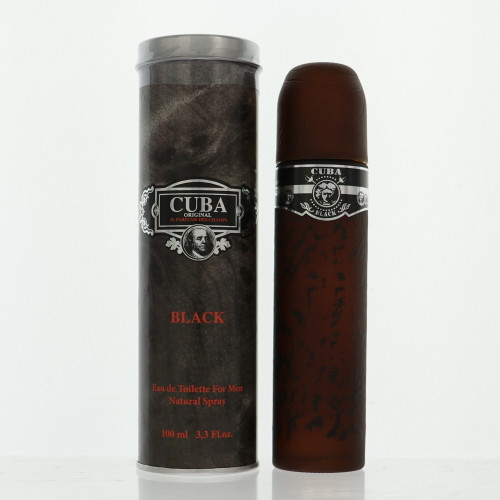 Cuba Black By Cuba 3.3 Oz Eau De Toilette Spray For Men - Box (5425017732402)