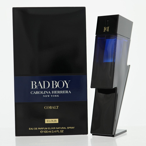 Bad Boy Cobalt Elixir By Carolina Herrera 3.4 Oz Eau De Parfum Elixir Spray For Men - Box (8411061083772)