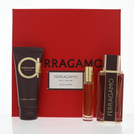 Spicy Leather 3.4 Oz Parfum Spray by Salvatore Ferragamo Gift Set for Men