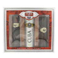 Cuba Gold 3.3 Eau De Toilette Spray by Cuba Gift Set for Men