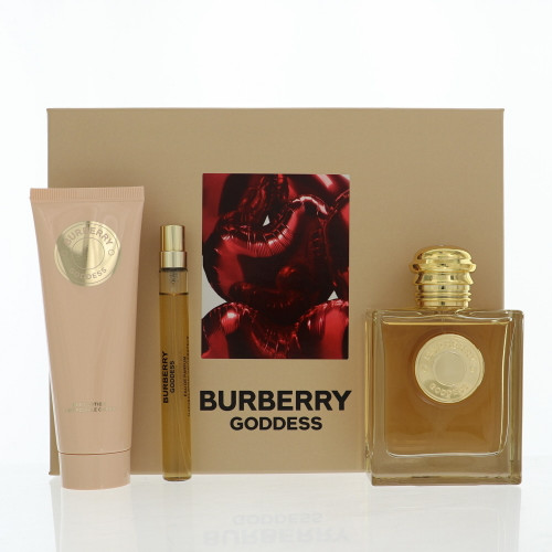 Burberry Goddess By Burberry 3 Piece Gift Set - 3.3 Oz Eau De Parfum Spray, 0.3 Oz Eau De Parfum Spray, 2.5 Oz Body Lotion For Women - Gift Set (3616305629104)