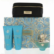 Dylan Turquoise 3.4 Oz Eau De Toilette Spray by Versace Gift Set for Women