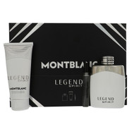 Mont Blanc Legend Spirit By Mont Blanc 3 Piece Gift Set - 3.3 Oz Eau De Toilette Spray, 0.25 Oz Eau De Toilette Spray, 3.3 Oz All - Over Shower Gel For Men - Gift Set (3386460145213)