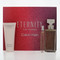 Eternity By Calvin Klein 3 Piece Gift Set - 3.3 Oz Eau De Parfum Spray, 0.33 Oz Eau De Parfum Spray, 3.3 Oz Body Lotion For Women - Gift Set (3616304966682)