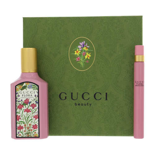 Gucci Flora Gorgeous Gardenia By Gucci 2 Piece Gift Set - 1.6 Oz Eau De Parfum Spray, 1.6 Oz Eau De Parfum Spray For Women - Gift Set (3616304956928)