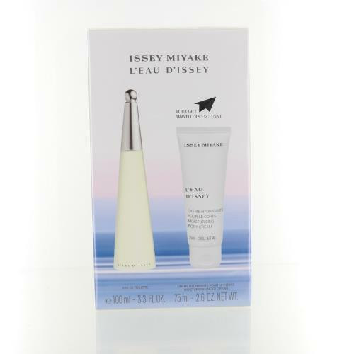Issey Miyake L'eau D'issey By Issey Miyake 2 Piece Gift Set - 3.3 Oz Eau De Toilette Spray, 2.6 Oz Moisturising Body Cream For Women - Gift Set (3423478501058)