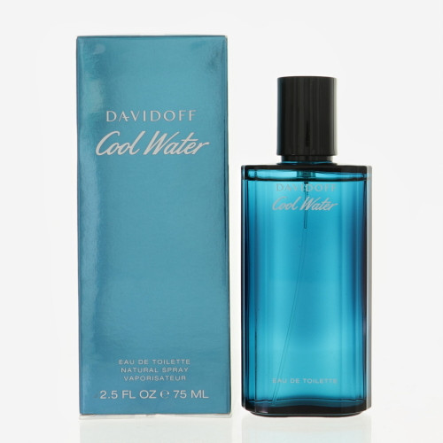 Cool Water By Davidoff 2.5 Oz Eau De Toilette Srpay For Men - Box (3414202000565)