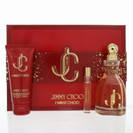 Jimmy Choo I Want Choo By Jimmy Choo 3 Piece Gift Set - 3.3 Oz Eau De Parfum Spray, 0.25 Oz Eau De Parfum Spray, 3.3 Oz Body Lotion For Women - Gift Set (3386460156011)