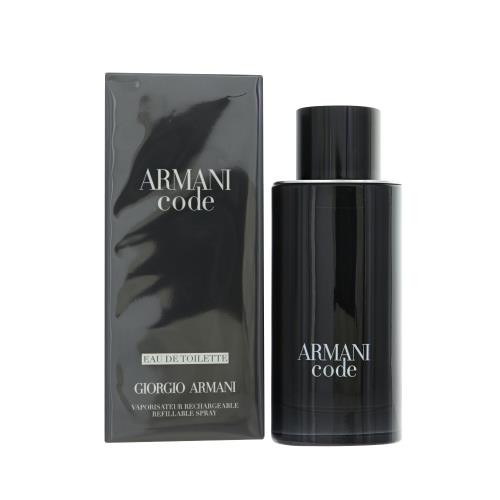 Armani Code By Giorgio Armani 4.2 Oz Eau De Toilette Refillableable Spray For Men - Box (3614273636513)