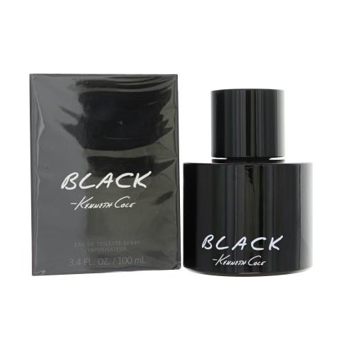 Kenneth Cole Black By Kenneth Cole 3.4 Oz Eau De Toilette Spray For Men - Box (0608940553893)