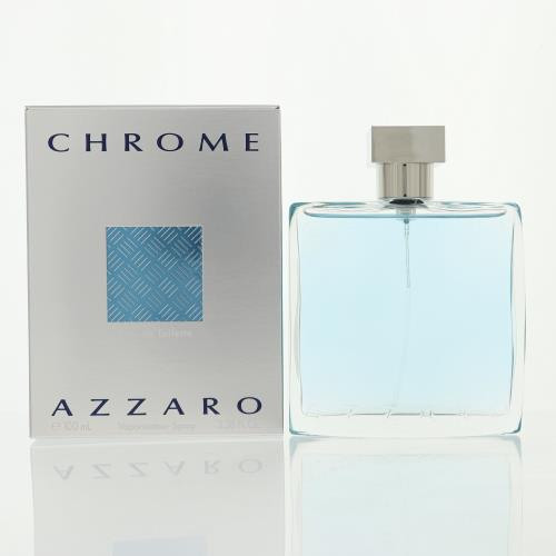 Chrome By Azzaro 3.4 Oz Eau De Toilette Spray For Men - Box (3351500020409)