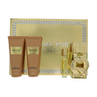 Michael Kors Pour Femme By Michael Kors 4 Piece Gift Set For Women - 3.4 Oz Eau De Parfum Spray, 0.3 Oz Eau De Parfum Spray, 3.4 Oz Shower Gel, 3.4 Oz Body Lotion For Women - Gift Set (850050174349)