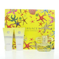 Versace Yellow Diamond By Versace 3 Piece Gift Set - 1.7 Oz Eau De Toilette Spray, 1.7 Oz Shower Gel, 1.7 Oz Body Lotion For Women - Gift Set (8011003879144)