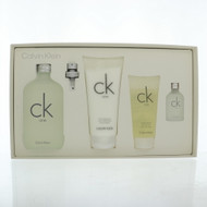 Ck One By Calvin Klein 4 Piece Gift Set - 6.7 Oz Eau De Toilette Spray, 0.5 Oz Eau De Toilette Splash, 6.7 Oz Body Wash, 3.3 Oz Skin Moisturizer For Unisex - Gift Set (3616305805867)
