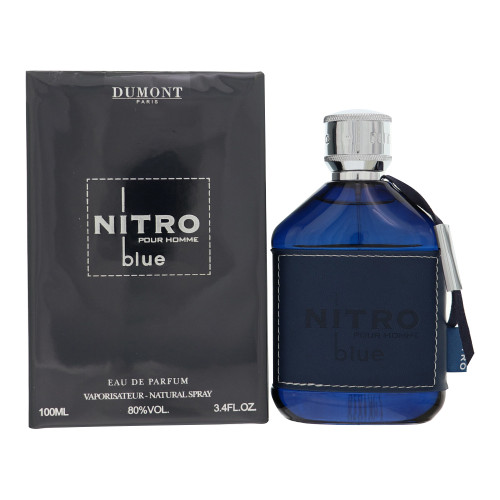 Nitro Blue By Dumont 3.4 Oz Eau De Parfum Spray For Men - Box (3760060761897)