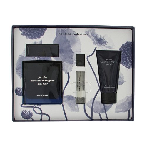 Narciso Rodriguez Bleu Noir By Narciso Rodriguez 3 Piece Gift Set - 3.3 Oz Eau De Parfum Spray For Men - Gift Set (3423222092726)