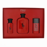Polo Red By Ralph Lauren 3 Piece Gift Set - 1.0 Oz Eau De Toilette Spray For  -  (3605972857156)