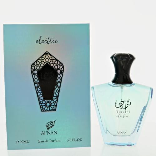 Turathi Electric By Afnan 3 Oz Eau De Parfum Spray For Men - Box (6290171076001)