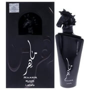 Maahir Black By Lattafa 3.4 Oz Eau De Parfum Spray For Men - Box (6291108730362)
