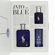 Polo Blue By Ralph Lauren 4.2 Oz Eau De Toilette Spray For Men - Gift Set (3605973004245)