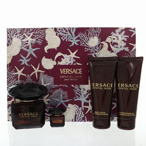 Crystal Noir By Versace 3 Oz Eau De Parfum Spray For Women - Gift Set (8011003889068)