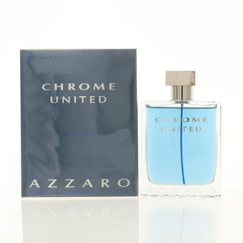 Chrome United By Azzaro 3.3 Oz Eau De Toilette Spray For Men - Box (719346618731)