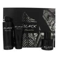 Kenneth Cole Black By Kenneth Cole 3 Piece Gift Set - 3.4 Oz Eau De Toilette Spray, 6.0 Oz All Over Shower Gel, 3.4 Oz After Shave Balm For Men - Gift Set (608940585177)
