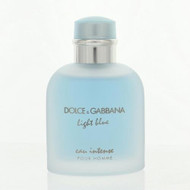 D & G Light Blue Eau Intense By Dolce & Gabbana 3.3 Oz Eau De Parfum Spray For Men - Tester (3423473032892)