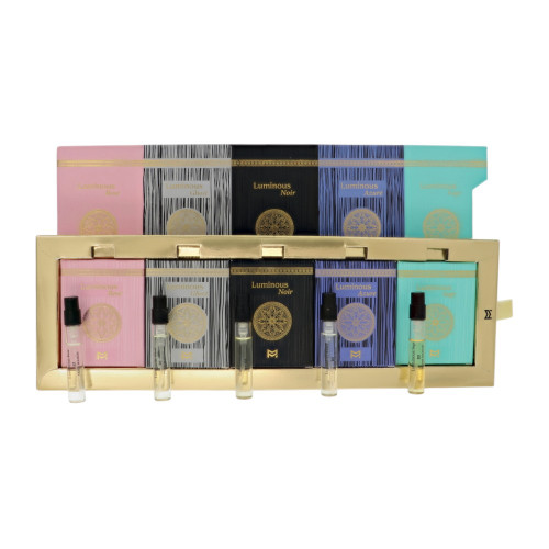 Luminous Luxury Boxed Discovery Set By Patek Maison 5 Piece Eau De Parfum Set For Unisex: 0.1 Oz Luminous Rose, 0.1 Oz Luminous Ghost , 0.1 Oz Luminous Noir , 0.1 Oz Luminous Azure , 0.1 Oz Luminous Sage For Unisex - Gift Set (850039142635)