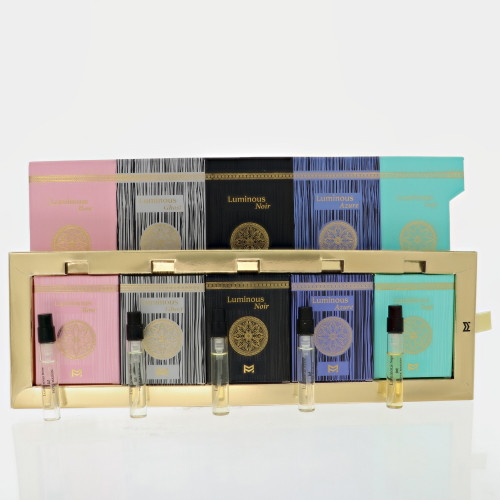 Luminous Luxury Boxed Discovery Set By Patek Maison 5 Piece Eau De Parfum Set For Unisex: 0.1 Oz Luminous Rose, 0.1 Oz Luminous Ghost , 0.1 Oz Luminous Noir , 0.1 Oz Luminous Azure , 0.1 Oz Luminous Sage For Unisex - Gift Set (850039142635)