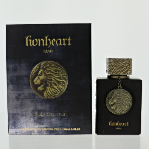 Club De Nuit Lion Heart By Armaf 3.4 Oz Eau De Parfum Spray For Men - Box (6294015196450)
