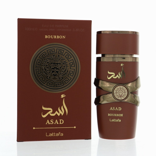 Asad Bourbon By Lattafa 3.4 Oz Eau De Parfum Spray For Men - Box (6290362340362)