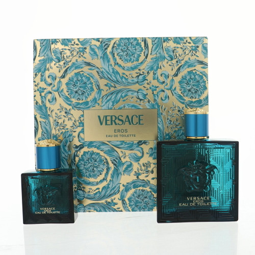 Versace Eros By Versace 2 Piece Gift Set - 3.4 Oz Eau De Toilette Spray, 1.0 Oz Eau De Toilette Spray For Men - Gift Set (8011003893591)