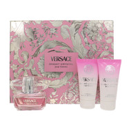 Bright Crystal By Versace 3 Piece Set For Women: 1.7 Oz Eau De Toilette Spray, 1.7 Oz Shower Gel, 1.7 Oz Body Lotion For Women - Gift Set (8011003899784)