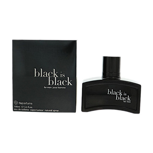 Black Is Black By Nuparfums 3.4 Oz Eau De Toilette Spray For Men - Box (875990000756)