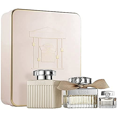 Chloe By Chloe 3 Piece Gift Set - 2.5 Oz Eau De Parfum Spray, 0.16 Oz Eau De Parfum Splash, 3.4 Oz Perfumed Body Lotion For Women - Gift Set (3616304974472)