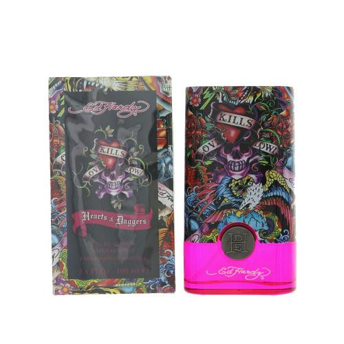 Ed Hardy Hearts & Daggers By Christian Audigier 3.4 Oz Eau De Parfum Spray For Women - Box (0094922190017)