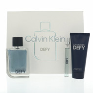 Defy By Calvin Klein 3.3 Oz Eau De Toilette Spray For Men - Gift Set (3616304966590)