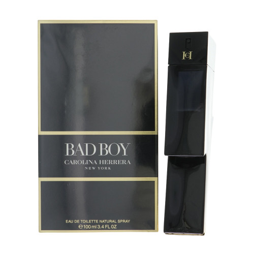 Bad Boy By Carolina Herrera 3.4 Oz Eau De Toilette Spray For Men - Box (8411061099728)