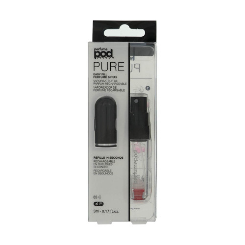 Perfume Pod Pure Black By Travalo 0.17 Oz Refillable Spray For Unisex - Box (850051608270)
