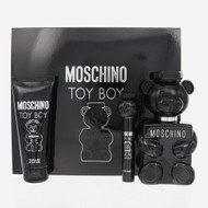 Moschino Toy Boy By Moschino 3 Piece Gift Set - 3.4 Oz Eau De Parfum Spray, 0.3 Oz Eau De Parfum Travel Spray, 3.4 Oz Body Gel For Men - Gift Set (08011003879533)