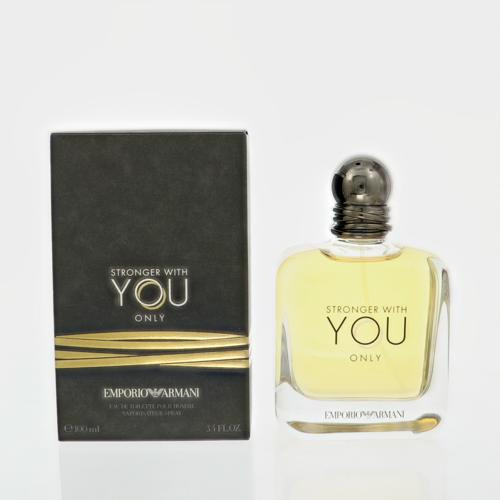 Stronger With You Only By Emporio Armani 3.4 Oz Eau De Toilette Spray For Men - Box (3614273628983)