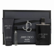 Jimmy Choo Man Intense By Jimmy Choo 3 Piece Gift Set - 3.3 Oz Eau De Toilette Spray, 0.25 Oz Eau De Toilette Spray, 3.3 Oz All - Over Shower Gel For Men - Gift Set (3386460156073)