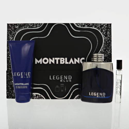 Legend Blue By Montblanc 3.3 Oz Eau De Parfum Spray For Men - Gift Set (3386460148009)