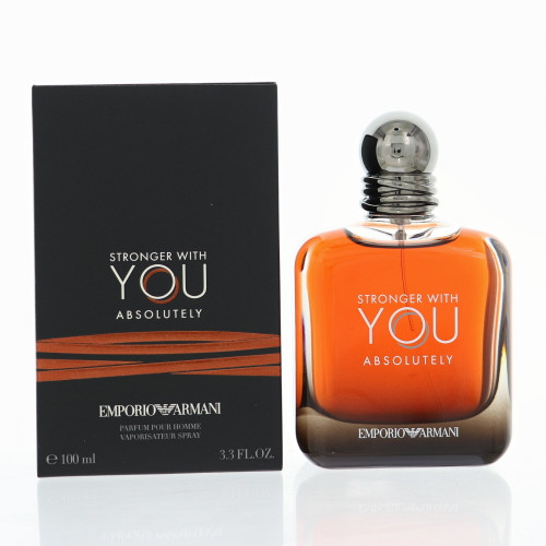 Emporio Armani Stronger With You Absolutely By Giorgio Armani 3.3 Oz Eau De Parfum Spray For Men - Box (3614273336383)
