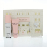 Romance By Ralph Lauren 4 Piece Gift Set - 3.4 Oz Eau De Parfum Spray, 0.34 Oz Eau De Parfum Spray, 5.1 Oz Refreshing Body Mist , 2.5 Oz Sensuous Body Moisturizer For Women - Gift Set (3605973051423)