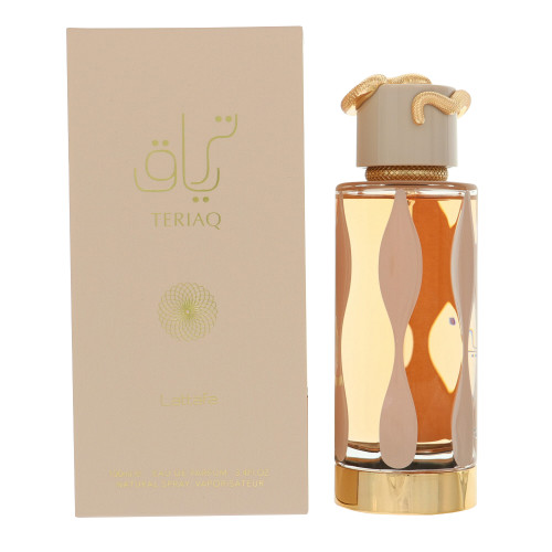 Teriaq By Lattafa 3.4 Oz Eau De Parfum Spray For Men - Box (6290360595764)