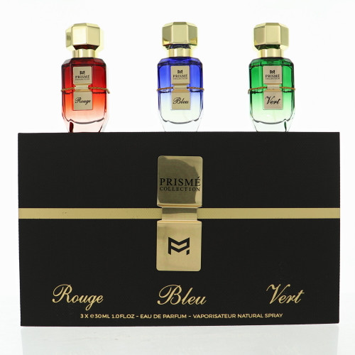 Prisme Collection By Patek Maison 3 Piece Set For Unisex: 1 Oz Rouge Eau De Parfum Spray, 1 Oz Bleu Eau De Parfum Spray, 1 Oz Vert Eau De Parfum Spray For Unisex - Gift Set (850068869244)