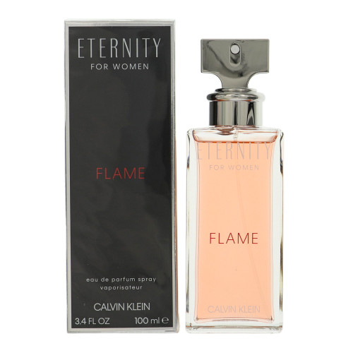 Eternity Flame By Calvin Klein 3.4 Oz Eau De Parfum Spray For Women - Box (3614225671333)